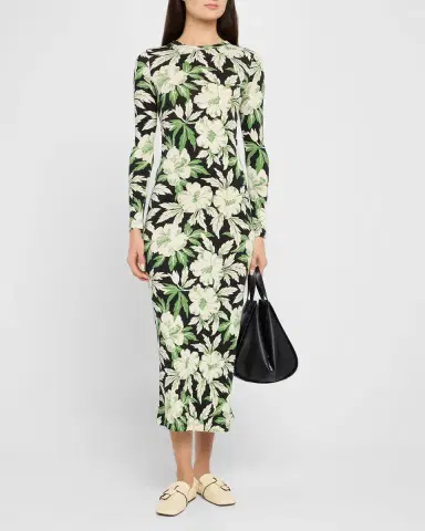 Loewe Floral Printed Mesh Tube Dress | Thumbnail 3 Loewe Floral Printed Mesh Tube Dress | Thumbnail 3