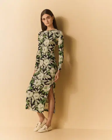 Loewe Floral Printed Mesh Tube Dress | Thumbnail 4 Loewe Floral Printed Mesh Tube Dress | Thumbnail 4