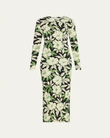 Loewe Floral Printed Mesh Tube Dress | Thumbnail 6 Loewe Floral Printed Mesh Tube Dress | Thumbnail 6
