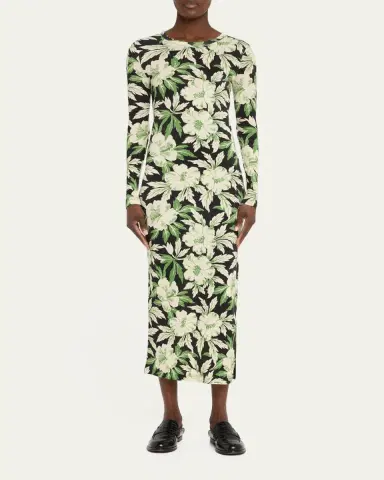 Loewe Floral Printed Mesh Tube Dress | Thumbnail 7 Loewe Floral Printed Mesh Tube Dress | Thumbnail 7