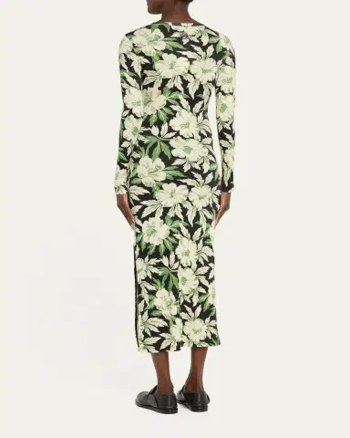 Loewe Floral Printed Mesh Tube Dress | Thumbnail 8 Loewe Floral Printed Mesh Tube Dress | Thumbnail 8