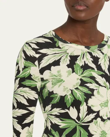 Loewe Floral Printed Mesh Tube Dress | Thumbnail 10 Loewe Floral Printed Mesh Tube Dress | Thumbnail 10