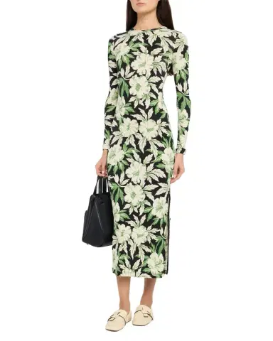 Loewe Floral Printed Mesh Tube Dress | Thumbnail 1 Loewe Floral Printed Mesh Tube Dress | Thumbnail 1