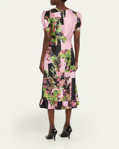 Libertine London Terrace Short-Sleeve Ruffle Midi Dress | Thumbnail 3 Libertine London Terrace Short-Sleeve Ruffle Midi Dress | Thumbnail 3