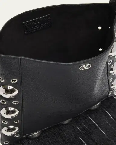 Valentino Garavani Nellcote Fringe Studded Leather Crossbody Bag | Thumbnail 4 Valentino Garavani Nellcote Fringe Studded Leather Crossbody Bag | Thumbnail 4