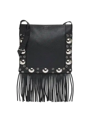 Valentino Garavani Nellcote Fringe Studded Leather Crossbody Bag | Thumbnail 1 Valentino Garavani Nellcote Fringe Studded Leather Crossbody Bag | Thumbnail 1