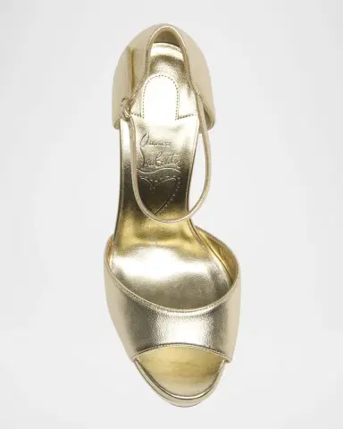 Christian Louboutin 130mm Sandaloo Metallic Platform Sandals | Thumbnail 5 Christian Louboutin 130mm Sandaloo Metallic Platform Sandals | Thumbnail 5