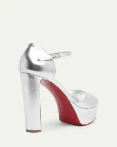 Christian Louboutin 130mm Sandaloo Metallic Platform Sandals | Thumbnail 8 Christian Louboutin 130mm Sandaloo Metallic Platform Sandals | Thumbnail 8