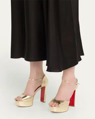 Christian Louboutin 130mm Sandaloo Metallic Platform Sandals | Thumbnail 9 Christian Louboutin 130mm Sandaloo Metallic Platform Sandals | Thumbnail 9
