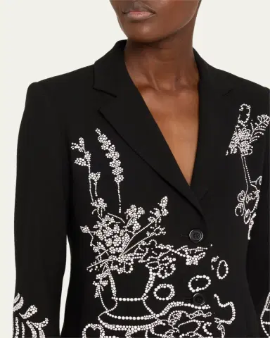 Libertine Still Life Crystal Clean Single-Breasted Short Jacket | Thumbnail 5 Libertine Still Life Crystal Clean Single-Breasted Short Jacket | Thumbnail 5