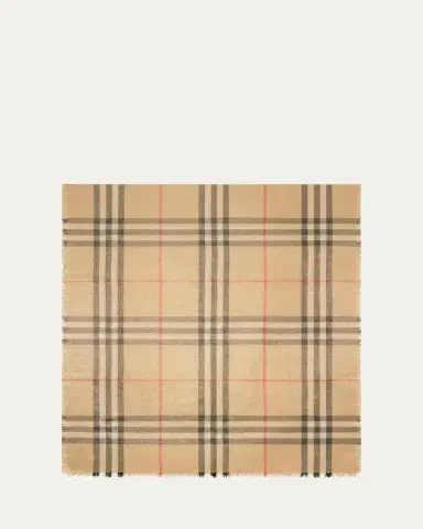 Burberry Giant Check-Print Wool-Blend Scarf | Thumbnail 2 Burberry Giant Check-Print Wool-Blend Scarf | Thumbnail 2