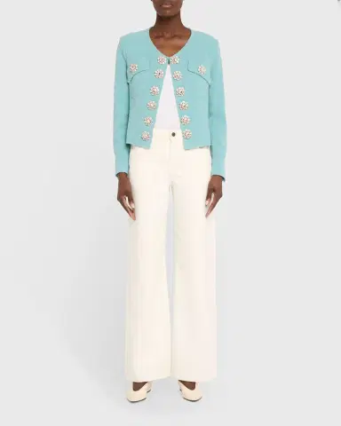 Libertine Aqua Boucle Heart Jacket | Thumbnail 6 Libertine Aqua Boucle Heart Jacket | Thumbnail 6