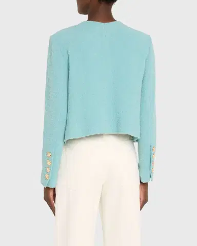 Libertine Aqua Boucle Heart Jacket | Thumbnail 7 Libertine Aqua Boucle Heart Jacket | Thumbnail 7