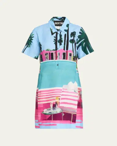 Libertine Poolside Preppy Short-Sleeve Mini Polo Dress | Thumbnail 5 Libertine Poolside Preppy Short-Sleeve Mini Polo Dress | Thumbnail 5