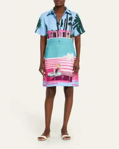 Libertine Poolside Preppy Short-Sleeve Mini Polo Dress | Thumbnail 6 Libertine Poolside Preppy Short-Sleeve Mini Polo Dress | Thumbnail 6