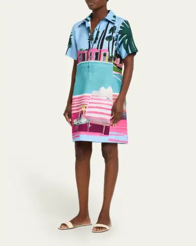 Libertine Poolside Preppy Short-Sleeve Mini Polo Dress | Thumbnail 8 Libertine Poolside Preppy Short-Sleeve Mini Polo Dress | Thumbnail 8