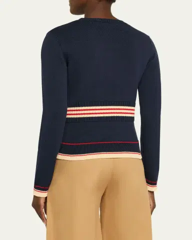 Valentino Garavani Chez Valentino Cherry Long-Sleeve Sweater | Thumbnail 3 Valentino Garavani Chez Valentino Cherry Long-Sleeve Sweater | Thumbnail 3