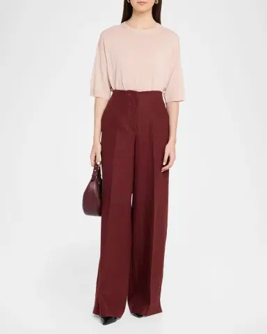 Lafayette 148 New York Thames Wide-Leg Linen Pants | Thumbnail 5 Lafayette 148 New York Thames Wide-Leg Linen Pants | Thumbnail 5