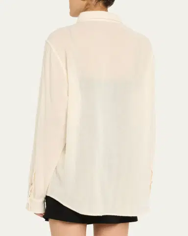God’s True Cashmere Button-Down Gauze Solid Shirt | Thumbnail 3 God’s True Cashmere Button-Down Gauze Solid Shirt | Thumbnail 3