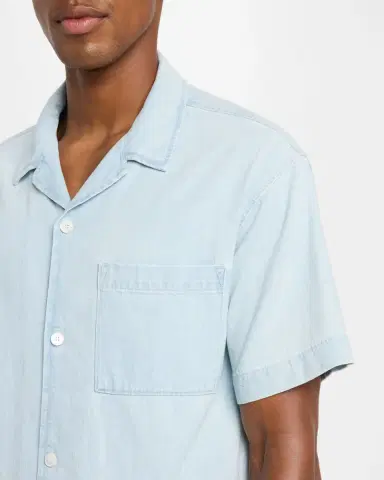Frame Men's Short-Sleeve Camp Collar Shirt | Thumbnail 3 Frame Men's Short-Sleeve Camp Collar Shirt | Thumbnail 3