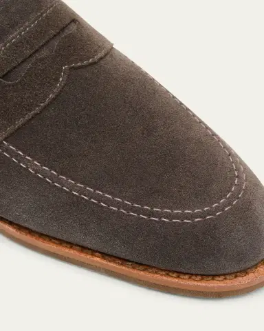 Allen Edmonds Reserve Men's Roman Suede Contrast-Sole Penny Loafers | Thumbnail 3 Allen Edmonds Reserve Men's Roman Suede Contrast-Sole Penny Loafers | Thumbnail 3