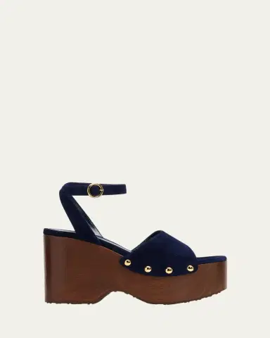 Gianvito Rossi Suede Ankle-Strap Platform Sandals | Thumbnail 12 Gianvito Rossi Suede Ankle-Strap Platform Sandals | Thumbnail 12