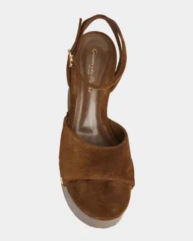 Gianvito Rossi Suede Ankle-Strap Platform Sandals | Thumbnail 3 Gianvito Rossi Suede Ankle-Strap Platform Sandals | Thumbnail 3