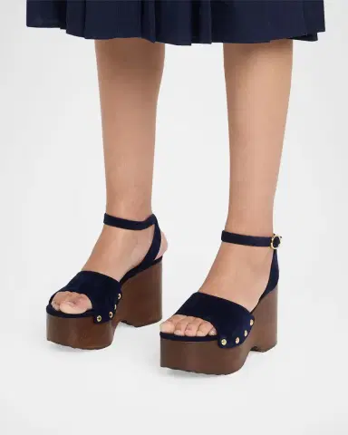 Gianvito Rossi Suede Ankle-Strap Platform Sandals | Thumbnail 22 Gianvito Rossi Suede Ankle-Strap Platform Sandals | Thumbnail 22