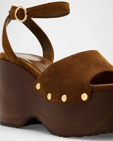 Gianvito Rossi Suede Ankle-Strap Platform Sandals | Thumbnail 28 Gianvito Rossi Suede Ankle-Strap Platform Sandals | Thumbnail 28
