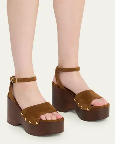 Gianvito Rossi Suede Ankle-Strap Platform Sandals | Thumbnail 30 Gianvito Rossi Suede Ankle-Strap Platform Sandals | Thumbnail 30
