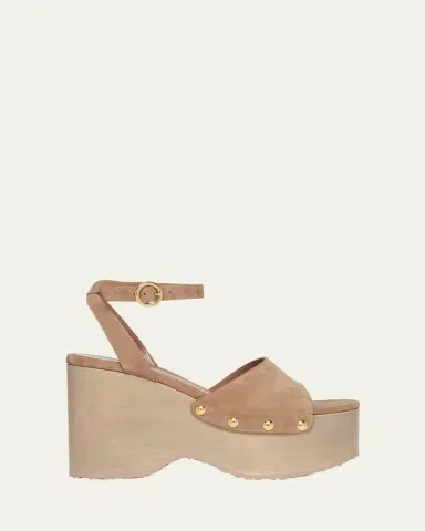 Gianvito Rossi Suede Ankle-Strap Platform Sandals | Thumbnail 9 Gianvito Rossi Suede Ankle-Strap Platform Sandals | Thumbnail 9