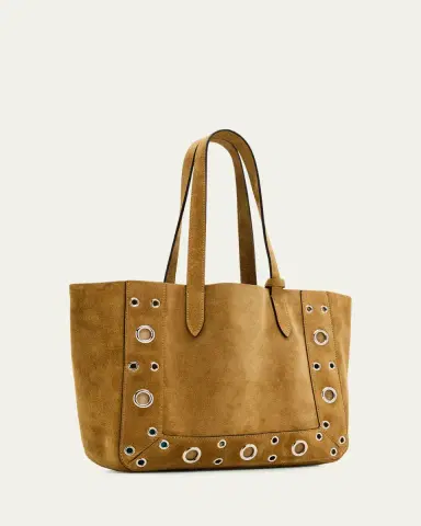Valentino Garavani Nellcote Medium Studded Suede Tote Bag | Thumbnail 3 Valentino Garavani Nellcote Medium Studded Suede Tote Bag | Thumbnail 3