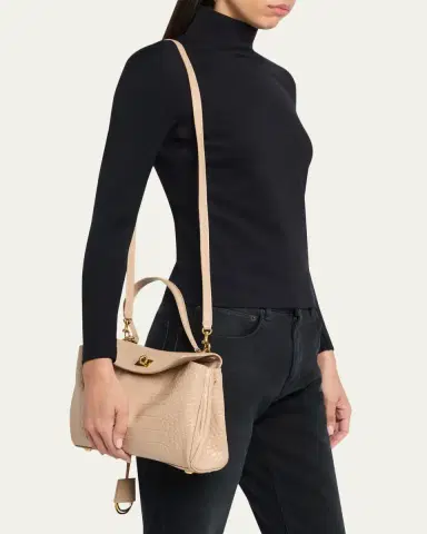Balenciaga Rodeo Croc-Embossed Leather Top-Handle Bag | Thumbnail 4 Balenciaga Rodeo Croc-Embossed Leather Top-Handle Bag | Thumbnail 4