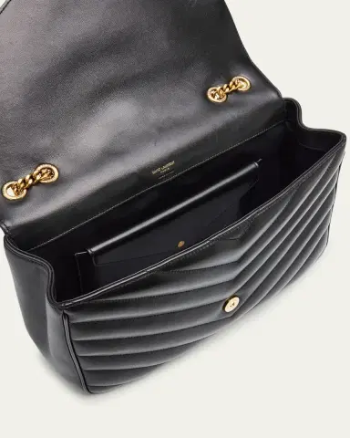 Saint Laurent Loulou Large YSL Chain Shoulder Bag in Quilted Leather | Thumbnail 4 Saint Laurent Loulou Large YSL Chain Shoulder Bag in Quilted Leather | Thumbnail 4