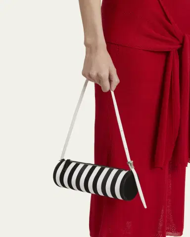 Proenza Schouler Silo Striped Napa Leather Shoulder Bag | Thumbnail 2 Proenza Schouler Silo Striped Napa Leather Shoulder Bag | Thumbnail 2