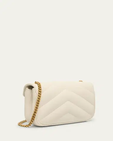 Saint Laurent Loulou Mini YSL Chain Crossbody Bag in Quilted Leather | Thumbnail 13 Saint Laurent Loulou Mini YSL Chain Crossbody Bag in Quilted Leather | Thumbnail 13