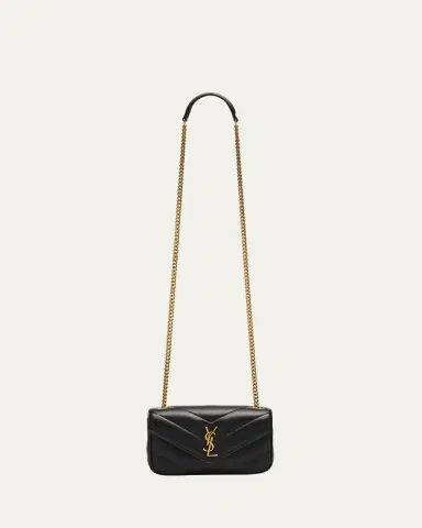 Saint Laurent Loulou Mini YSL Chain Crossbody Bag in Quilted Leather | Thumbnail 7 Saint Laurent Loulou Mini YSL Chain Crossbody Bag in Quilted Leather | Thumbnail 7