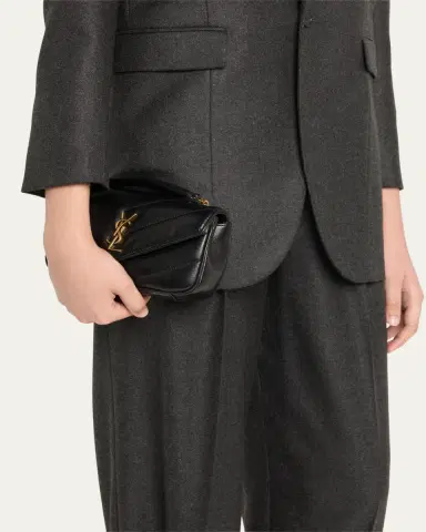 Saint Laurent Loulou Mini YSL Chain Crossbody Bag in Quilted Leather | Thumbnail 8 Saint Laurent Loulou Mini YSL Chain Crossbody Bag in Quilted Leather | Thumbnail 8