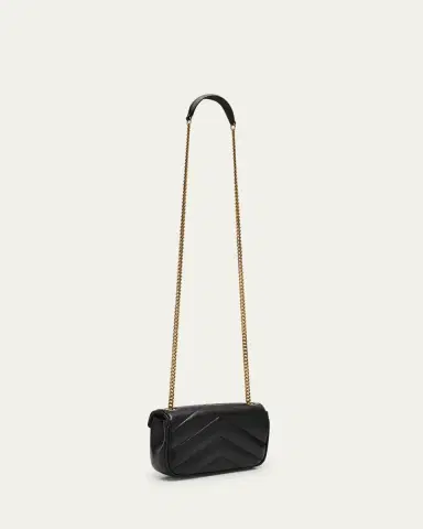 Saint Laurent Loulou Mini YSL Chain Crossbody Bag in Quilted Leather | Thumbnail 9 Saint Laurent Loulou Mini YSL Chain Crossbody Bag in Quilted Leather | Thumbnail 9