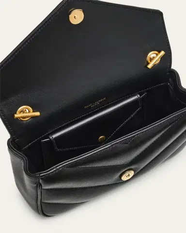 Saint Laurent Loulou Mini YSL Chain Crossbody Bag in Quilted Leather | Thumbnail 10 Saint Laurent Loulou Mini YSL Chain Crossbody Bag in Quilted Leather | Thumbnail 10