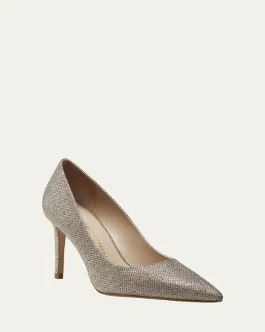Stuart Weitzman Stuart Metallic Classic Pumps | Thumbnail 2 Stuart Weitzman Stuart Metallic Classic Pumps | Thumbnail 2