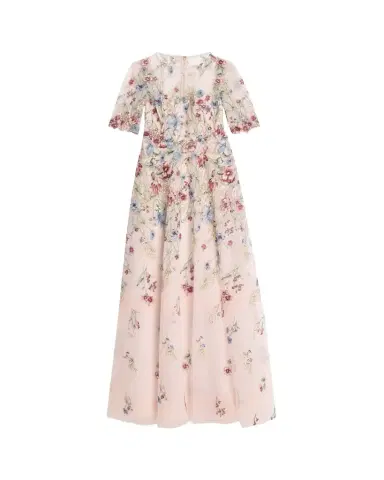 Rickie Freeman for Teri Jon Floral-Embroidered Illusion Tulle Gown | Thumbnail 1 Rickie Freeman for Teri Jon Floral-Embroidered Illusion Tulle Gown | Thumbnail 1