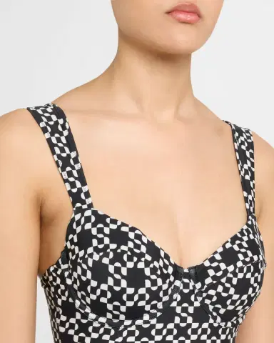 SIMKHAI Lexi Bustier One-Piece Swimsuit | Thumbnail 4 SIMKHAI Lexi Bustier One-Piece Swimsuit | Thumbnail 4