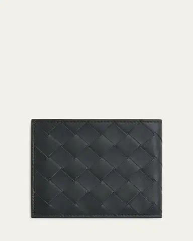 Bottega Veneta Men's Intrecciato 15 Bicolor Leather Bifold Wallet | Thumbnail 14 Bottega Veneta Men's Intrecciato 15 Bicolor Leather Bifold Wallet | Thumbnail 14