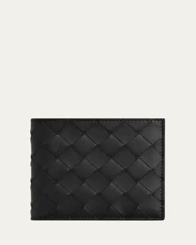 Bottega Veneta Men's Intrecciato 15 Bicolor Leather Bifold Wallet | Thumbnail 4 Bottega Veneta Men's Intrecciato 15 Bicolor Leather Bifold Wallet | Thumbnail 4