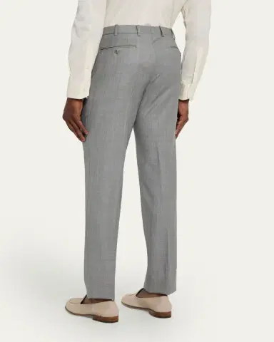 Brioni Men's Wool Sharkskin Pants | Thumbnail 3 Brioni Men's Wool Sharkskin Pants | Thumbnail 3