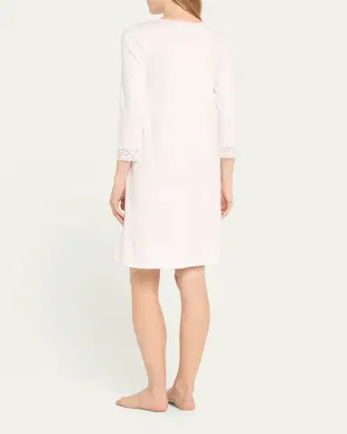 Hanro Moments Lace-Trim Cotton Nightgown | Thumbnail 3 Hanro Moments Lace-Trim Cotton Nightgown | Thumbnail 3