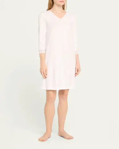 Hanro Moments Lace-Trim Cotton Nightgown | Thumbnail 5 Hanro Moments Lace-Trim Cotton Nightgown | Thumbnail 5