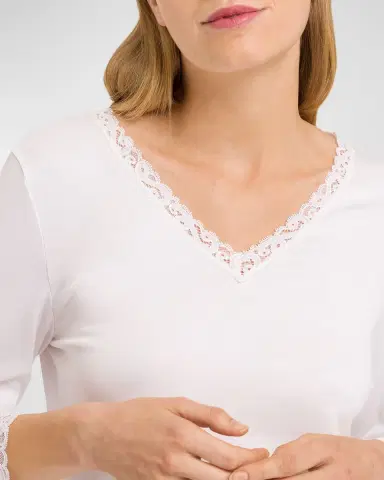 Hanro Moments Lace-Trim Cotton Nightgown | Thumbnail 9 Hanro Moments Lace-Trim Cotton Nightgown | Thumbnail 9