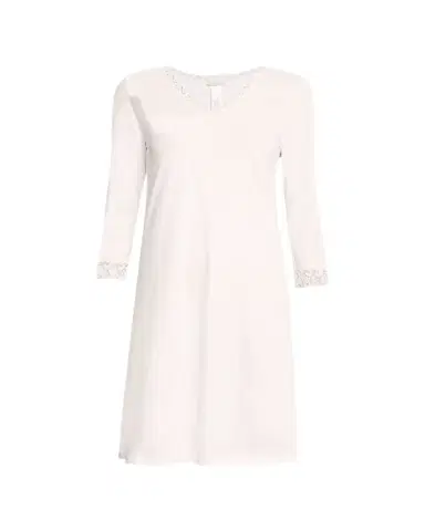 Hanro Moments Lace-Trim Cotton Nightgown | Thumbnail 1 Hanro Moments Lace-Trim Cotton Nightgown | Thumbnail 1